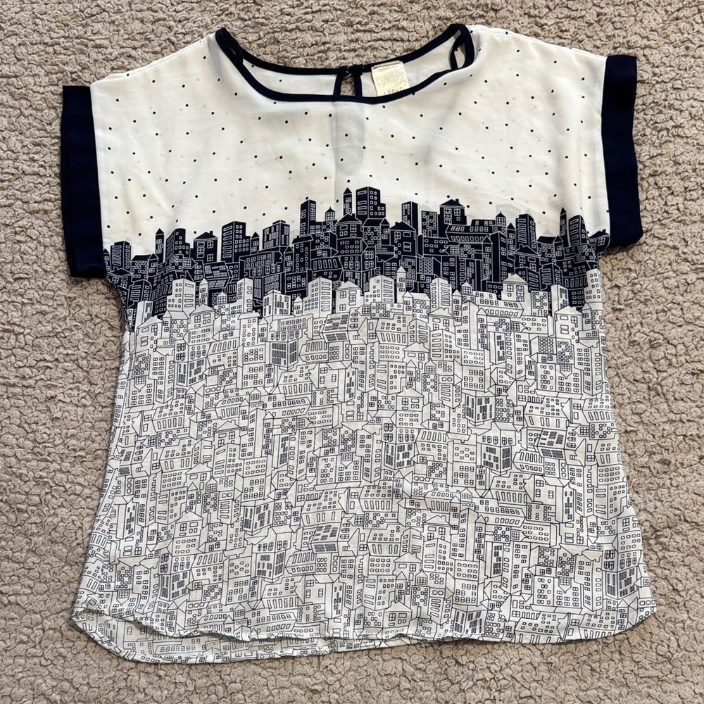 Cityscape Print Kids Top